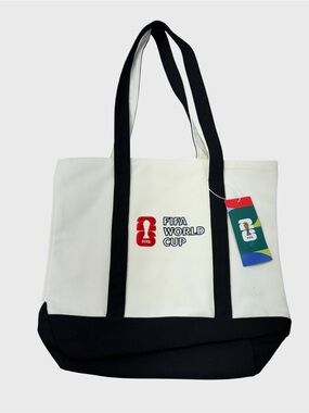 FIFA World Cup 2026 NEW with Tags Embroidered Canvas Tote Bag